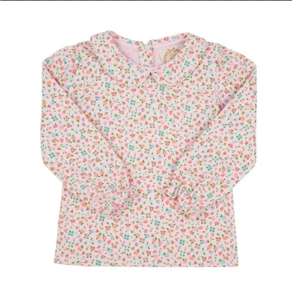 The Beaufort Bonnet Company Girls Maudes Peter Pan Collar Shirt - Picture 1 of 1